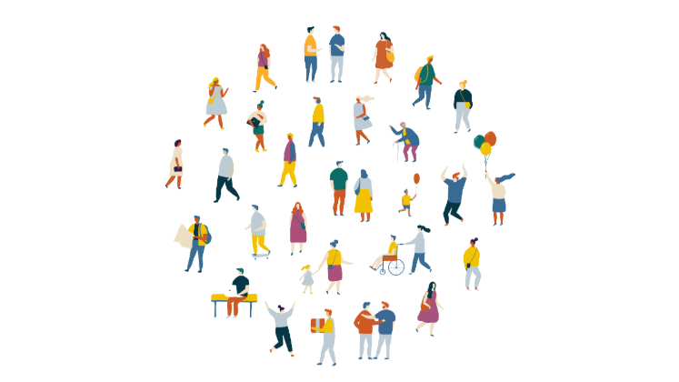 illustrated figures doing everyday activities