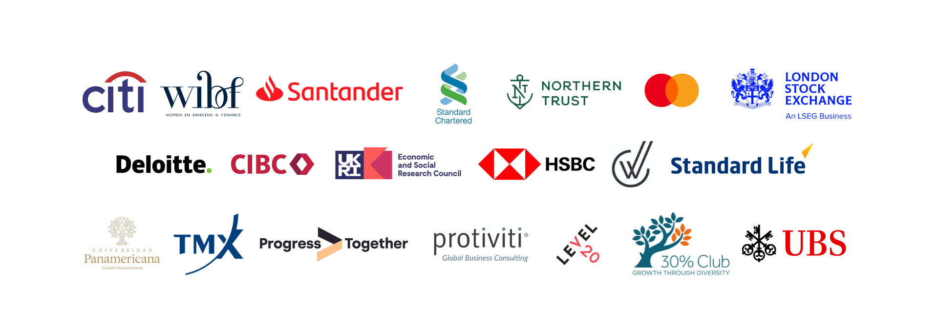 The Inclusion Initiative corporate partner logos