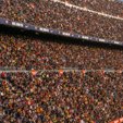 Crowd in the stands at a football stadium