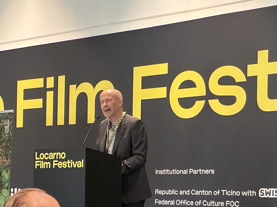 Professor David Lewis delivers keynote at Locarno Film Festival Diplomacy Day
