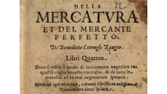 Cover of Della Mercatura - early text on finance