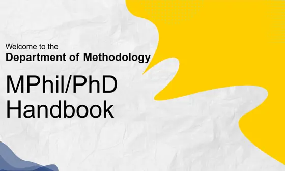 graphic of MPhil/PhD Handbook