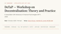 DeTap workshop promotion