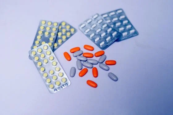 Display of medical tablets