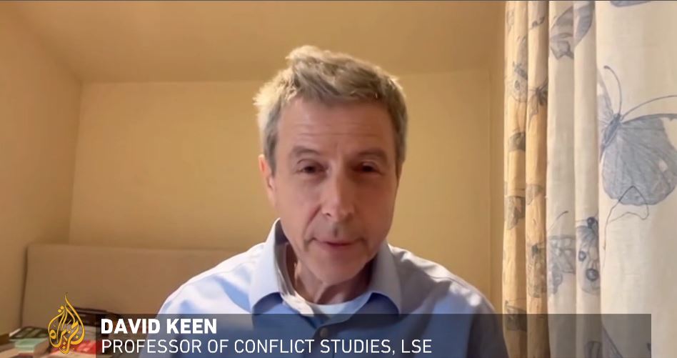 Professor David Keen on Talk to Al Jazeera 