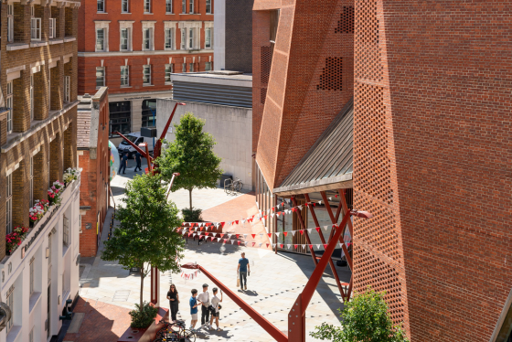 Aerial shot of LSE campus 