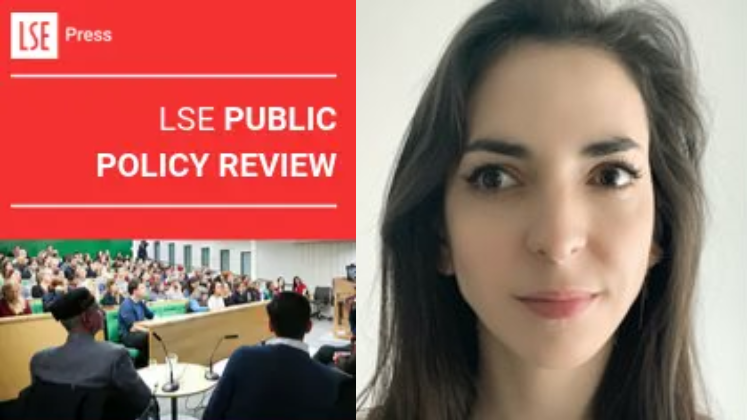 Dr Gloria Novović and LSE Public Policy Review logo