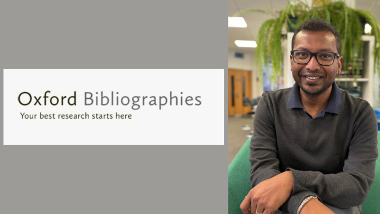 Dr Rohit K Dasgupta and Oxford Bibliography logo