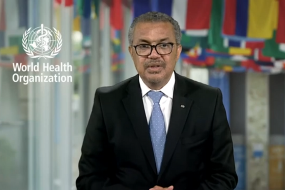 Dr Tedros Adhanom, Director-General of WHO giving message to launch the Council on Urban Initiatives
