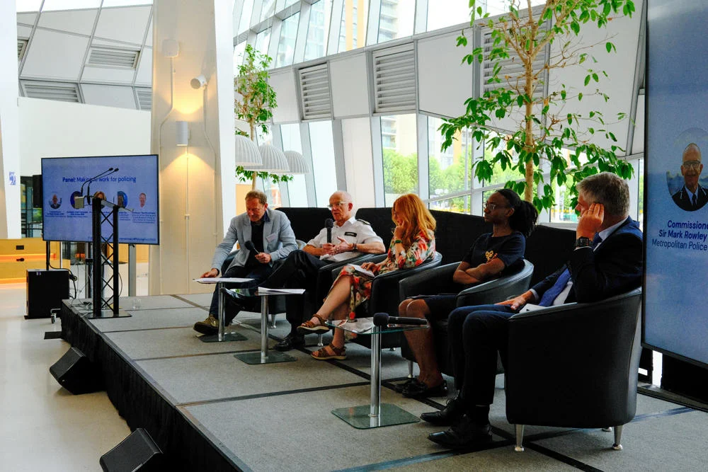 Members of a panel in discussion