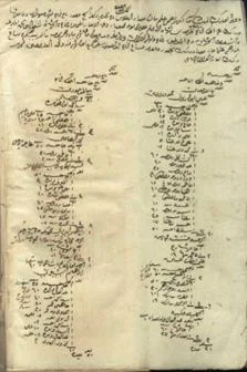 handwritten page in arabic from an Egyptian census