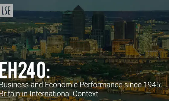 Image showing title card for economic history course undergraduate video