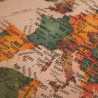 Vintage globe showing Europe (unsplash Christian Lue)