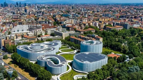 Bocconi campus aerial view