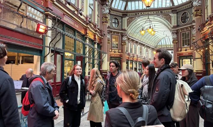 People looking at Leadenhall Market