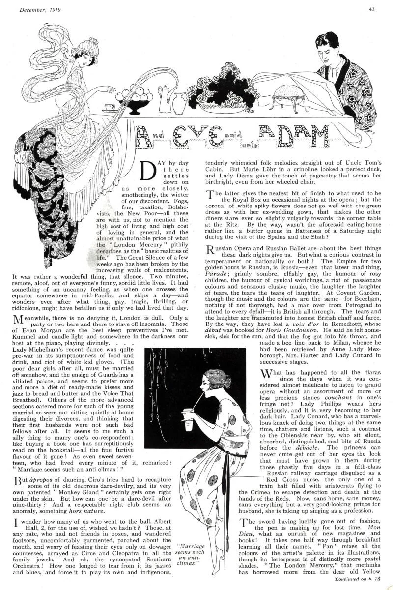 A page from Eve magazine