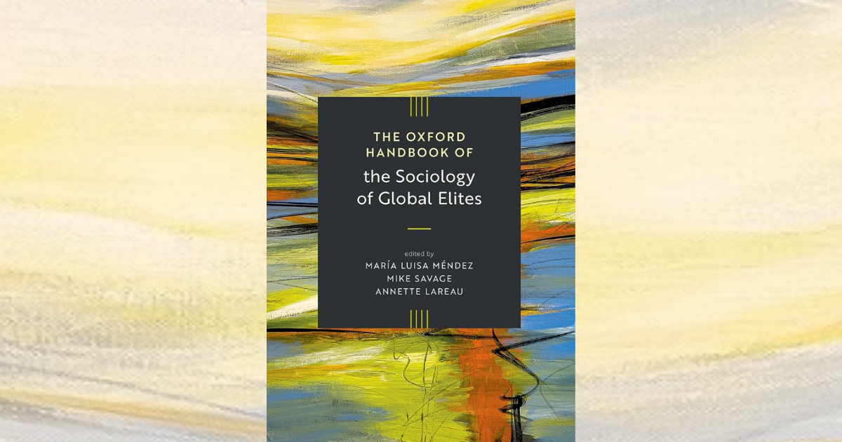 Book cover of oxford handbook of the sociology of global elites