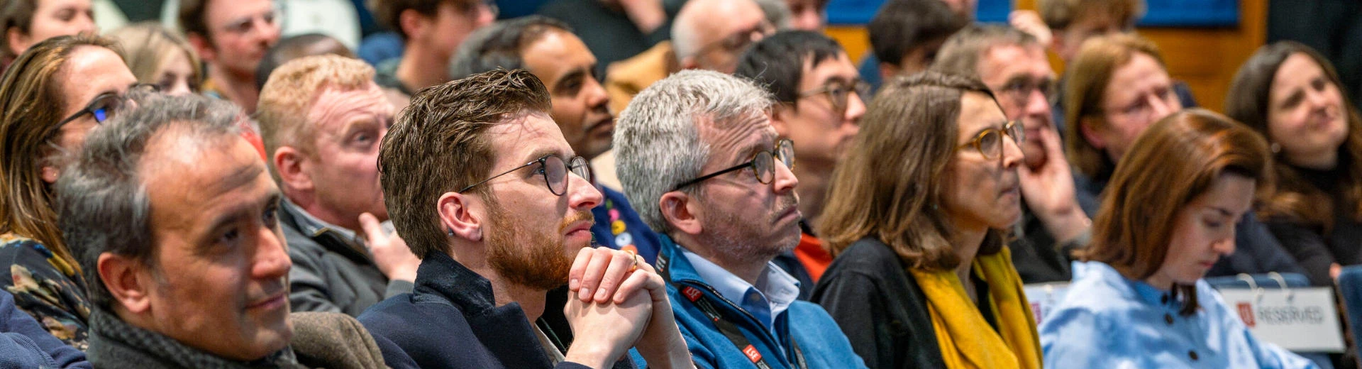 Seated audience at an LSE event