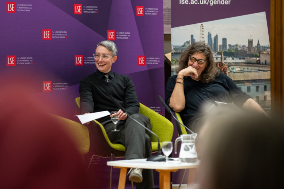 Onni Gust and Susan Stryker at a LSE Gender event