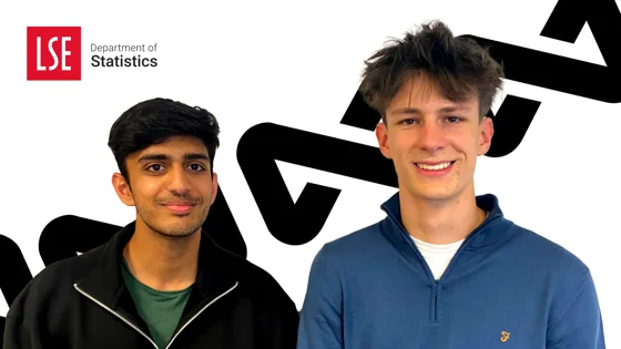 Two of the LSE Department of Statistics students who completed internships with Exactimo
