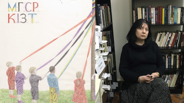 A photo of academic Dr Irina Zherebkina and their new blog for Feministische Studien