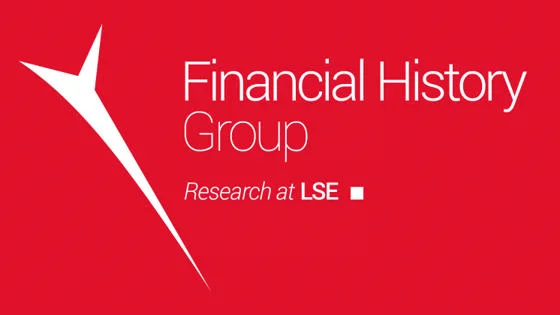 Financial History Group logo (white on red)