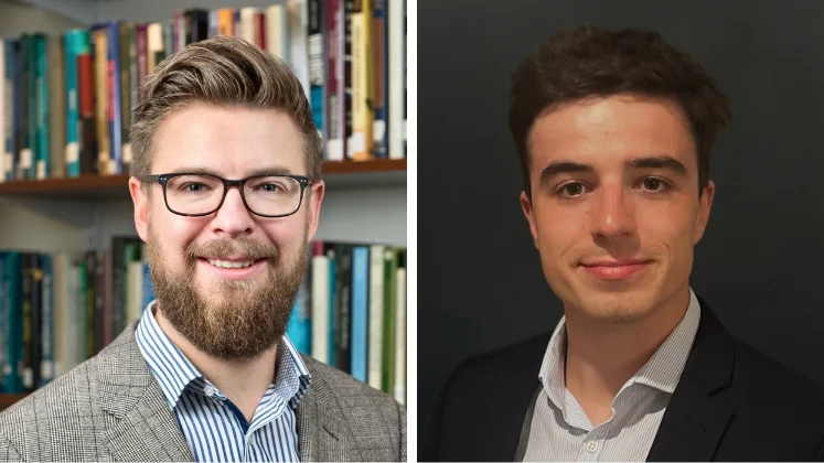 Left to right: Florian Ostmann and Chris Thomas