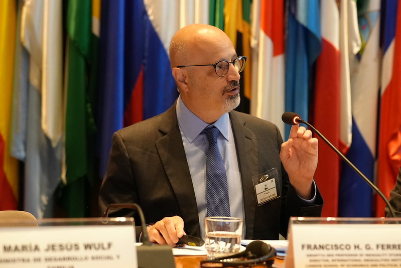 Francisco Ferreira presenting at ECLAC