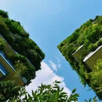Buildings with plants