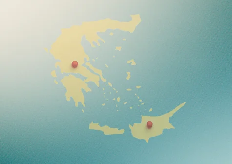 Greece cyprus map
