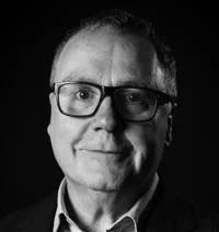Greg clark black and white headshot