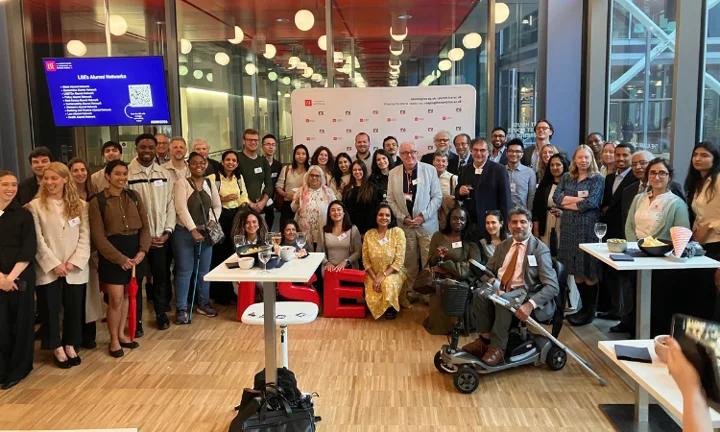 Group photo at GNN 2026 event in the Alumni Centre at LSE.