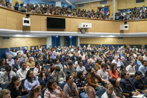 A full audience in the LSE Old Theatre