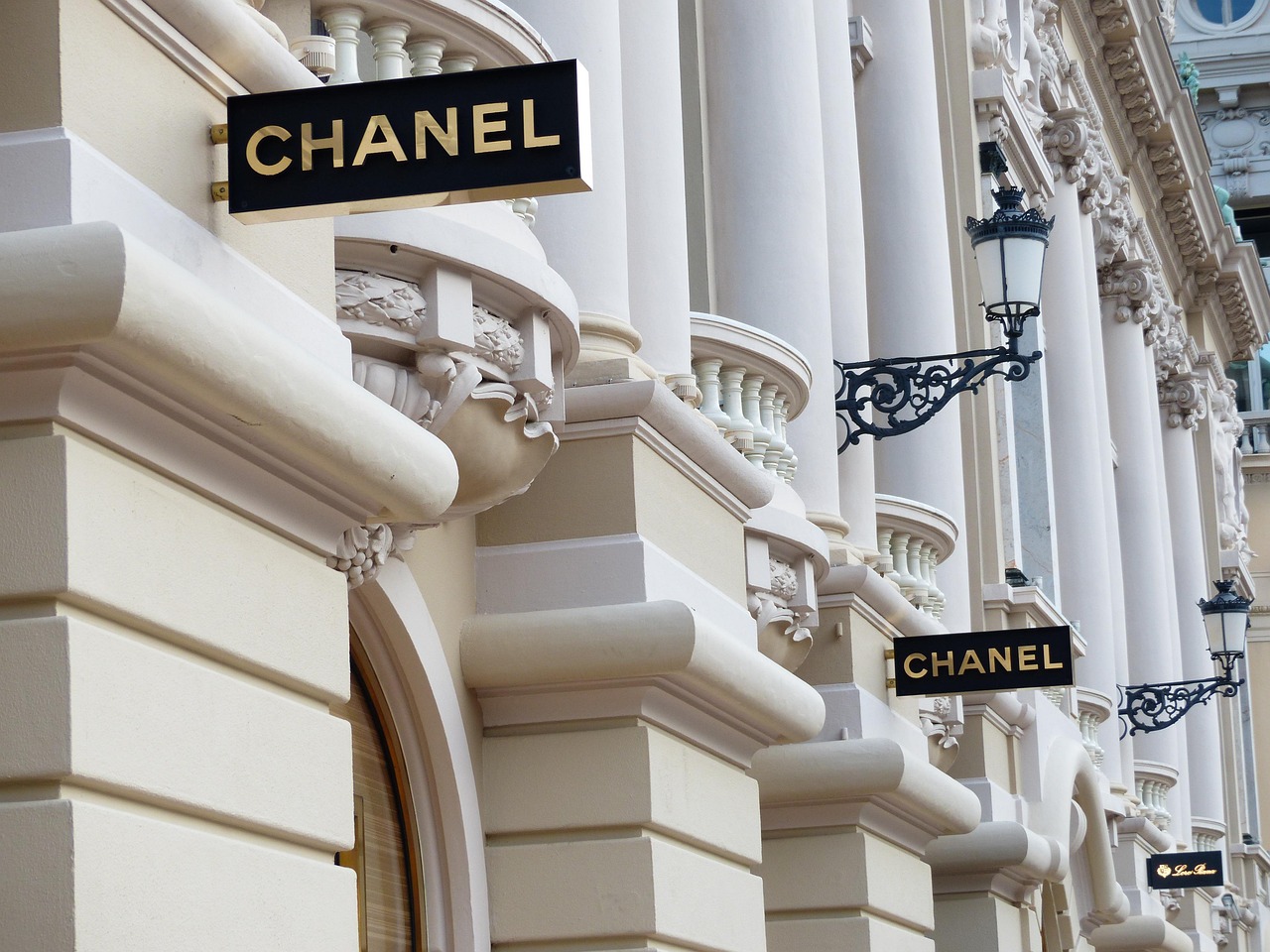 Building with Chanel shop signs