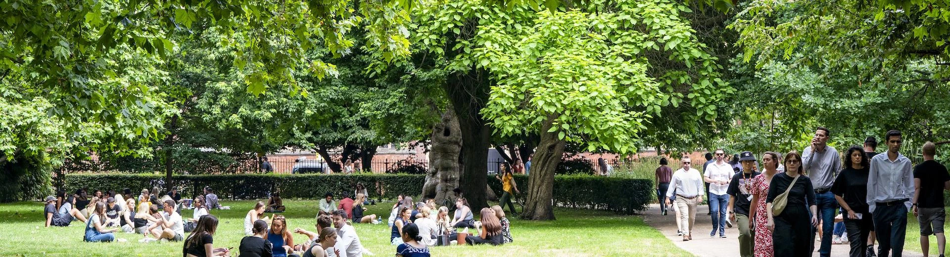 Group of people in the park