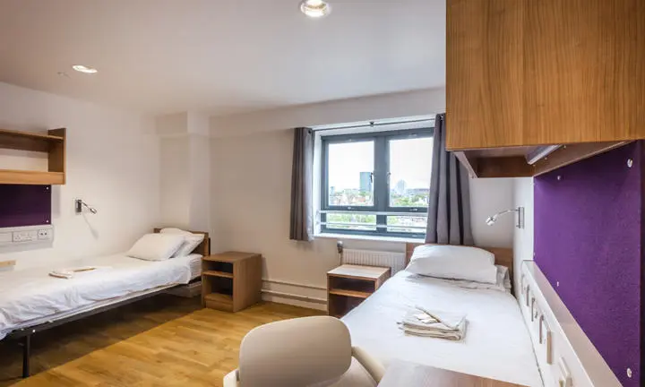 A bedroom in a hall of residence