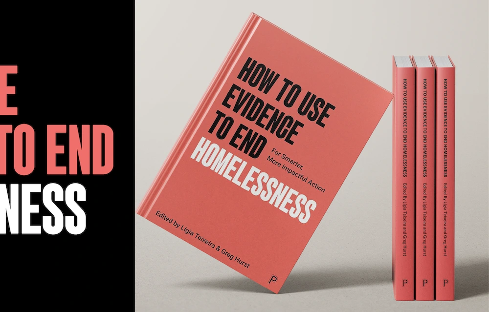 Red book titled how to use evidence to end homelessness