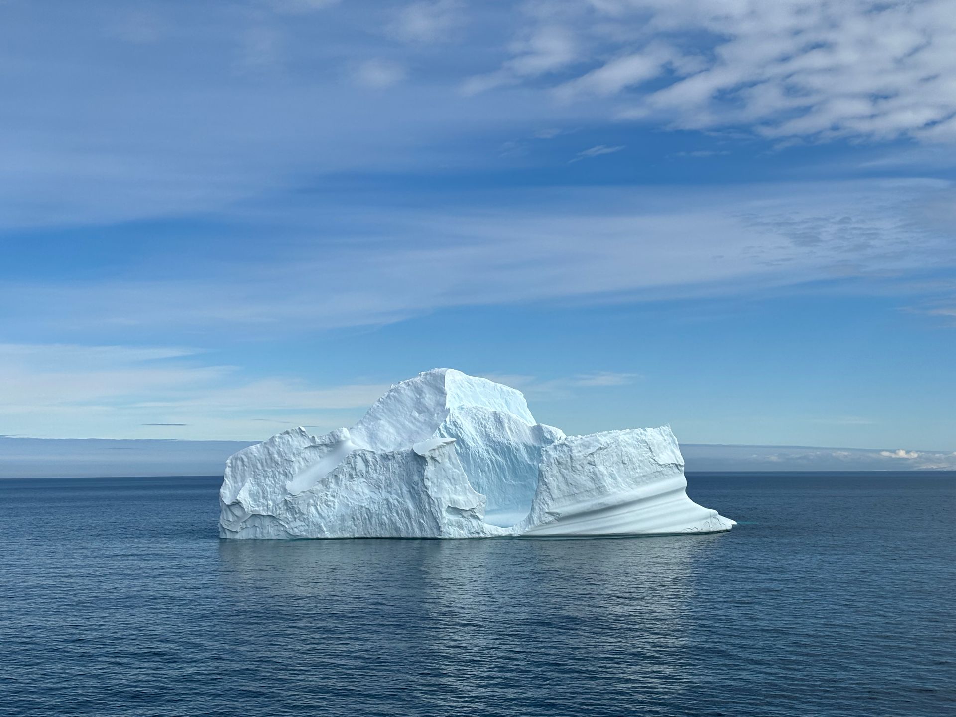 Iceberg floating in Antarctica