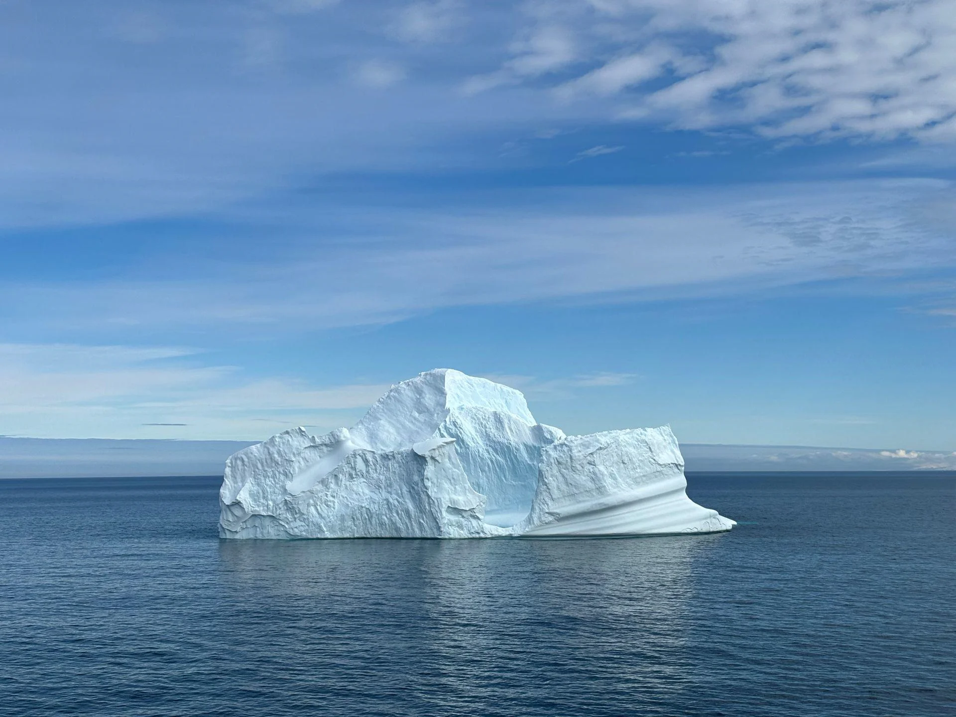 Iceberg floating in Antarctica