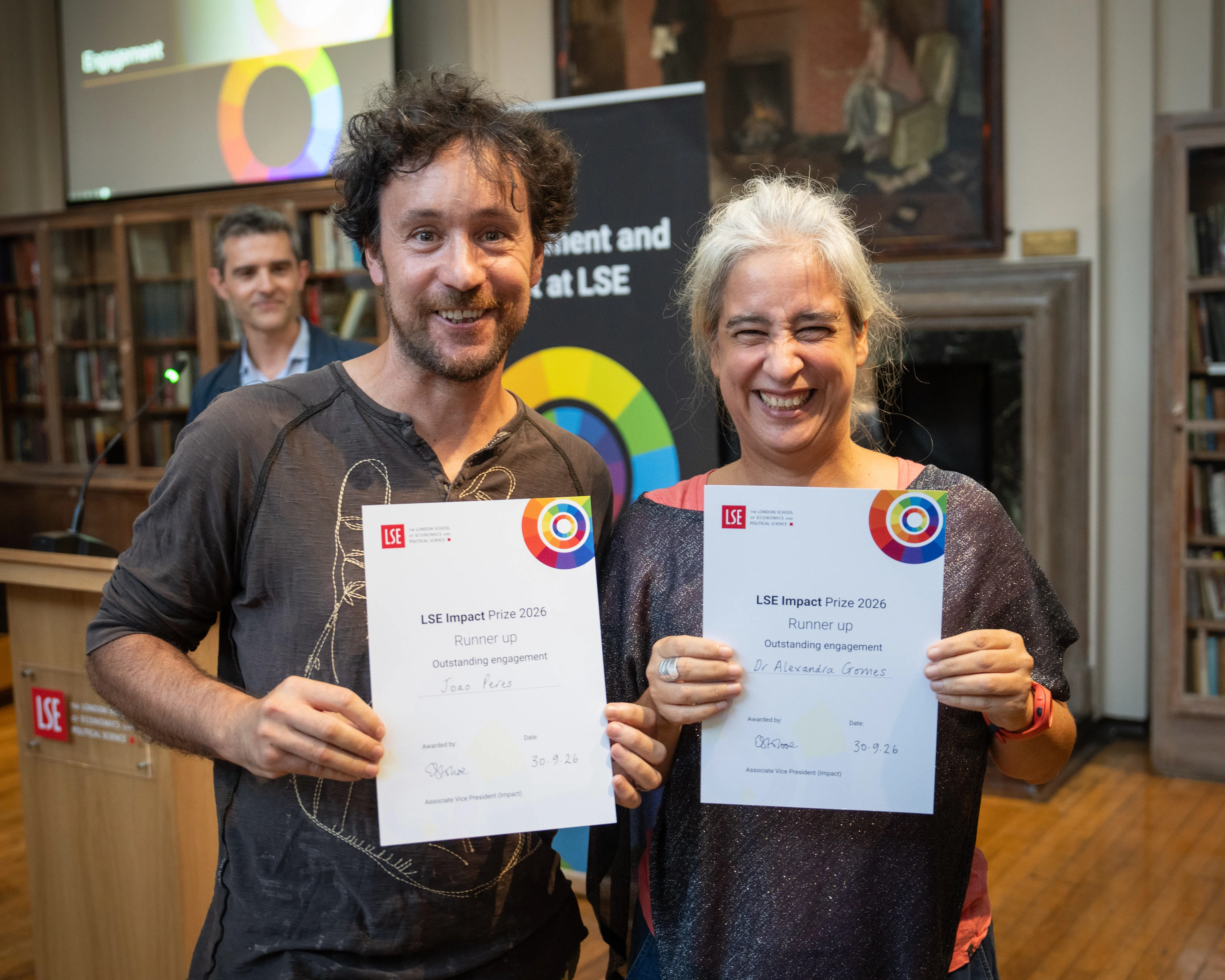 2026 LSE Impact Prize runners up Alex Gomes and Joao Peres