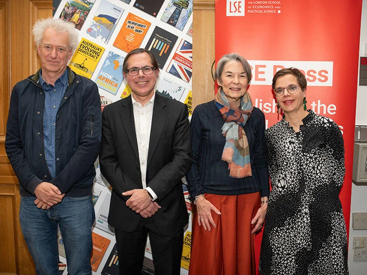 Sarah Worthington and colleagues at an LSE Press event