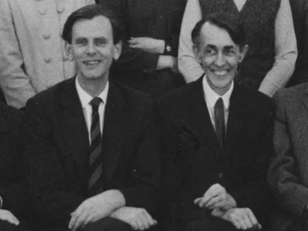 Brian Abel-Smith (l) and Richard Titmuss (r), 1971. IMAGELIBRARY/234. LSE