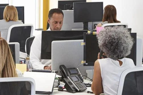 Busy open plan office 1366x358