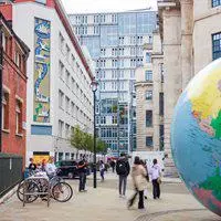 LSE campus and globe
