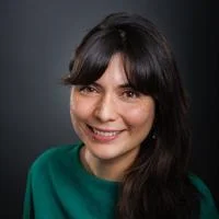 A headshot of Daniela Perez Aguilar from the shoulders up smiling
