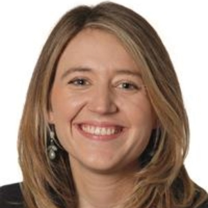 Photo of woman (Georgia Gould) against a white background