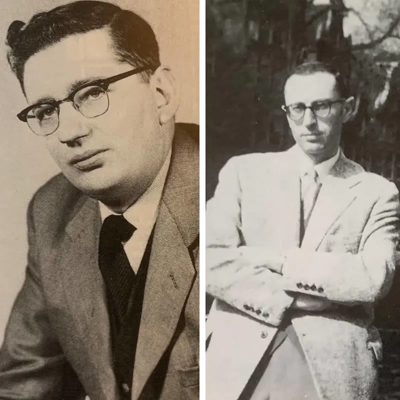 A photo collage of Tony Dyson and Antony Grey