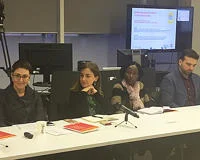 Panel of speakers at the launch of the Disasters Special Issue