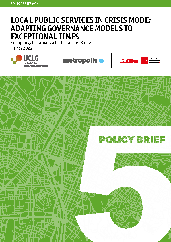 Policy Brief #05 | Emergency Governance Initiative front cover
