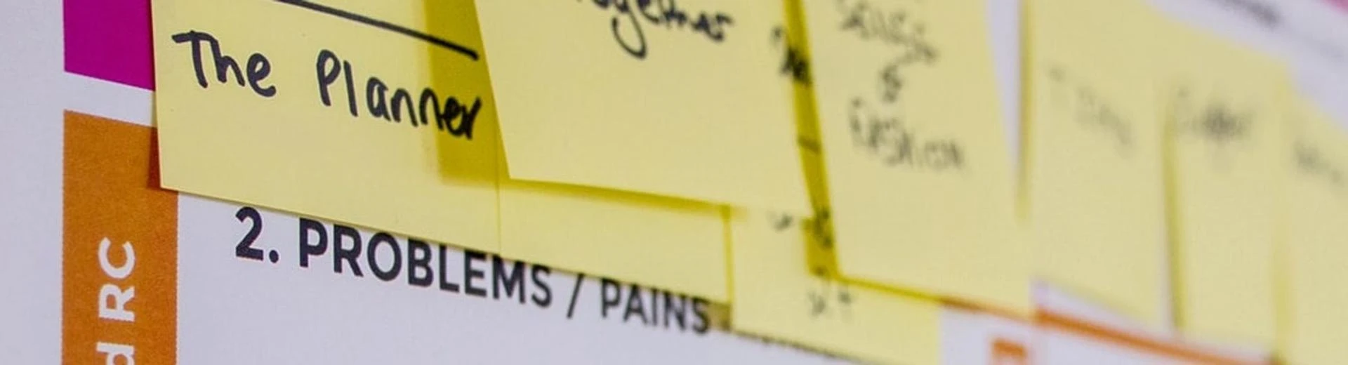 Post its board 1400 x 300